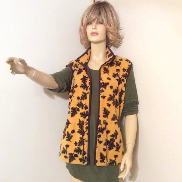 Tsunami Jackets & Blazers - TSUNAMI Canadian-made Fleece vest autumn details Size M